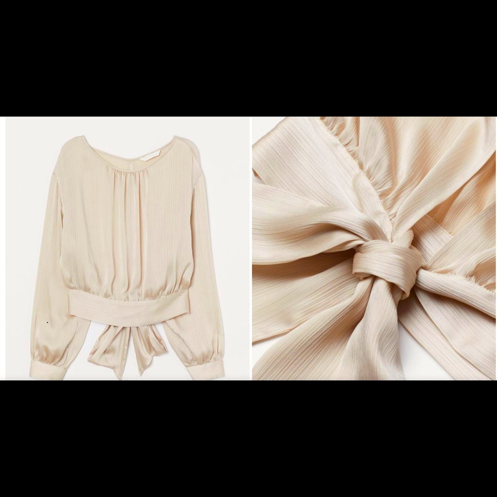 Tie-hem blouse